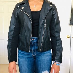 Black Faux Leather Jacket